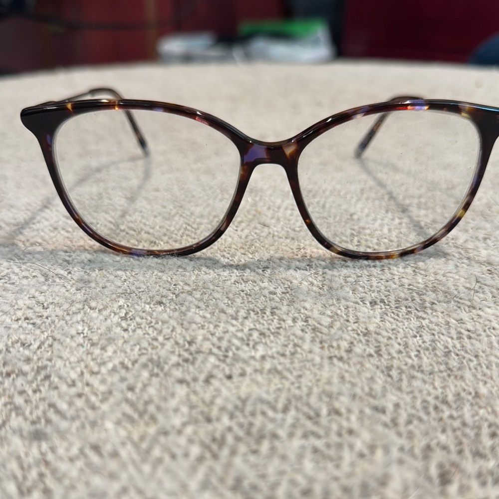 Calvin Klein Collection Brown Cat-Eye Glasses